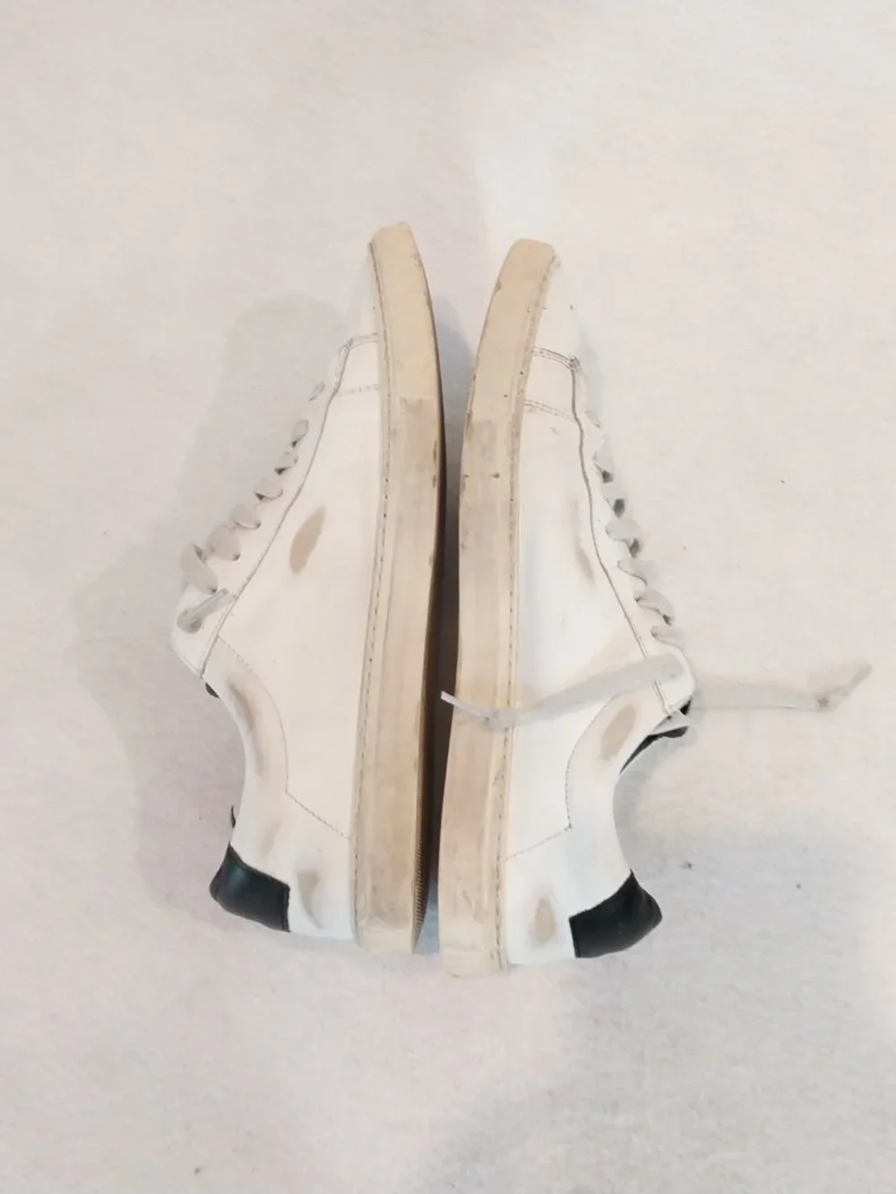 Oliver Cabell Sneakers Womens 7.5 38 White Leather Designer Casual Shoes Glitter